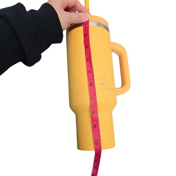 Marigold Yellow Insulated Stainless Steel Tumbler with Straw - Picture 16 of 16